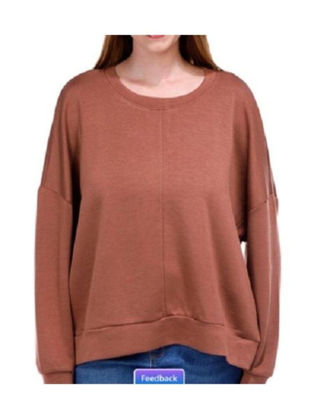 Bunulu Long sleeve Scuba Crew Neck Sweatshirt LARGE
